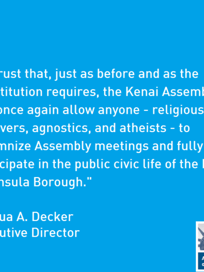 White text over a blue background quoting part of the press release.