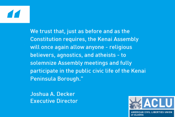 White text over a blue background quoting part of the press release.