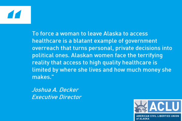 White text over a blue background quoting part of the press release.