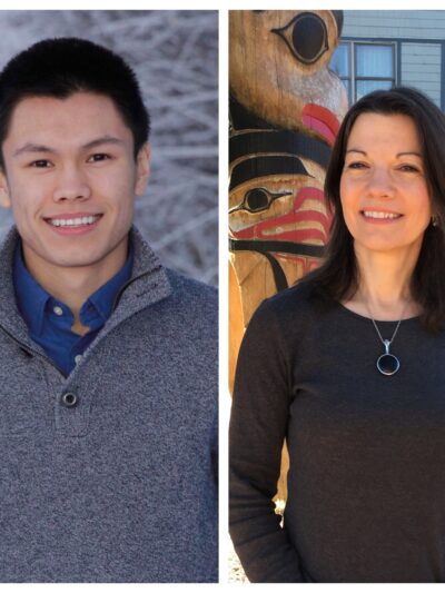 A side-by-side picture of James Flemings and Valerie Ni hEideain