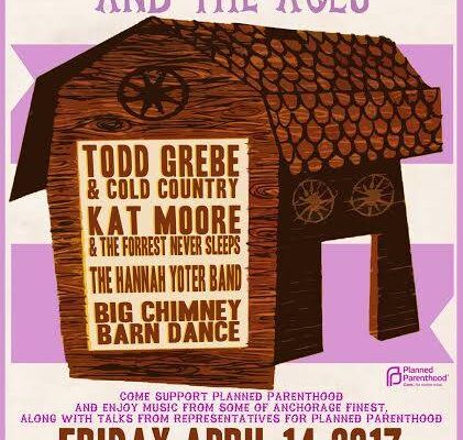 Sign with purple text