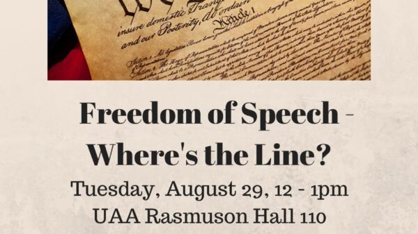 Flyer for Free Speech Event