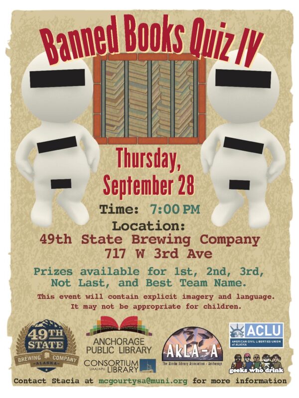 Flyer for Banned Books Week