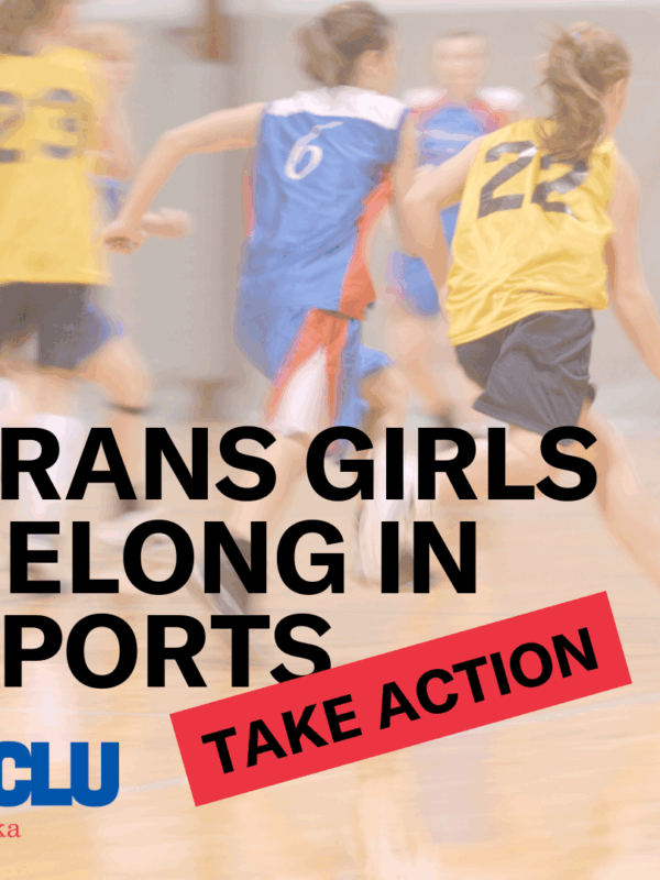 Trans girls belong in sports with take action request
