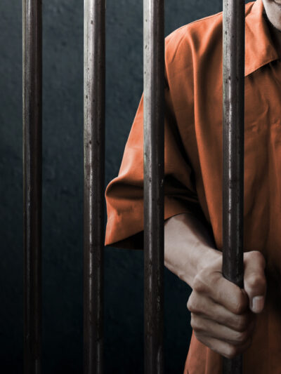 Prisoners behind bars