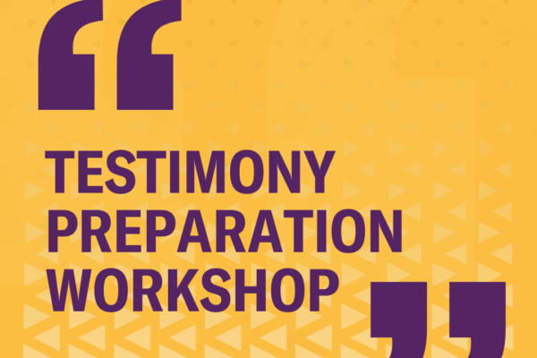 Testimony training preparation