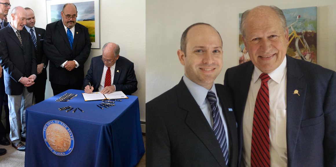 AK Gov Bill Walker and ACLU ED Joshua Decker