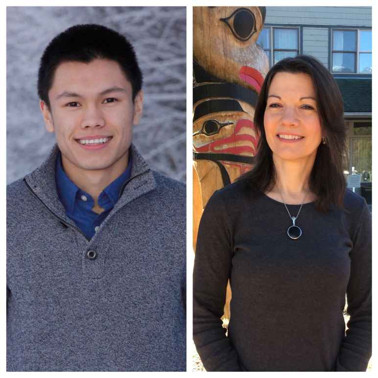 A side-by-side picture of James Flemings and Valerie Ni hEideain