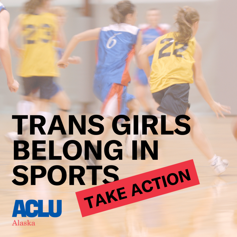Trans girls belong in sports with take action request
