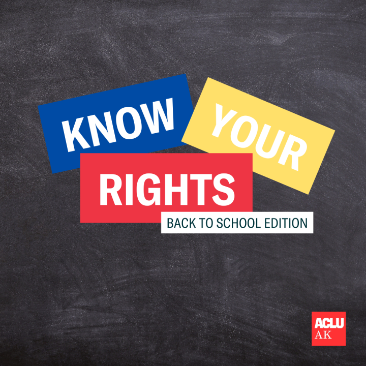 Know Your Rights Back to School graphic