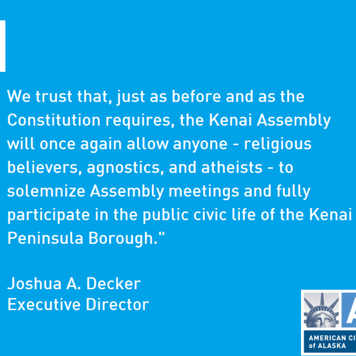 White text over a blue background quoting part of the press release.