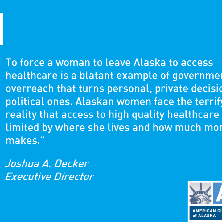 White text over a blue background quoting part of the press release.